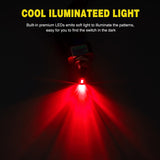 Nilight 5PCS LED Toggle Switch ON Off 12V 30A Red LED Lighted Metal Switches Heavy Duty SPST 3 Pin Rocker 12mm Mounting Hole for Automotive Cars Trucks Boats Racing Car