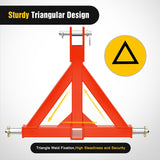 3 Point 2 Inch Trailer Hitch Receiver Category 1 Heavy Duty Tractor Drawbar Adapter Compatible with Kubota Bx John Deere Nortrac Kioti Yanmar Cat Orange