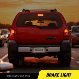 Third Brake Light for Nissan Xterra 2000 2001 2002 2003 2004 | for Nissan Xterra 2000 2001 2002 2003 2004, High Mount 3rd Stop Van SUV Rear Center Cab LED Lamp Replacement, Smoked Lens