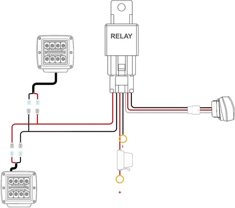 Light Bar 2PCS 3 Inch LED Pods Cubes UTV Rear Roof Mounting Brackets LED Backup Reverse Lighting 15FT Wiring Harness Kit 2 Leads for 2013-2024 Polaris Ranger Full Size 570 800 900 1000 XP Crew