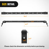 420LBS Roof Rack Cross Bars Compatible with Jeep Wrangler JK JKU 2007-2018 JL JLU 2018-2026 Gladiator JT 2020-2026 Hardtop Models, Adjustable Iron Crossbars for Cargo Carrier Luggage Box Tent