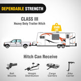2 Inch Receiver Tow Hitch for 2018-2024 Subaru Crosstrek All | Class 3 Trailer Hitch for 2018 2019 2020 2021 2022 2023 2024 Subaru Crosstrek All Black Powder Coated