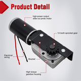 225008 RV Slide Out Motor Gear Housing BAL Accu-Slide R25076 | Replace for R25076-1 R25074 & R25075 400:1 Gear Ratio 13-Tooth Sprocket for Travel Trailer Camper