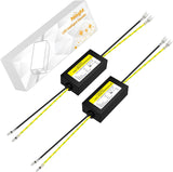 Motorcycle LED CANbus Decoder, 14W Anti-Flickering Harness Load Resistor Turn Signal Error Canceller, Pack of 2