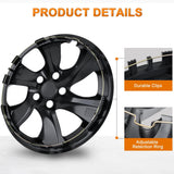 Wheel Cover Hubcaps 17 Inch Compatible for Toyota RAV4 2019 2020 2021 2022 2023 2024 2025 Hub Caps 17 inch Set of 4 Rim Covers Protector Wheel Replacement 42602-0R040 42602-42040, Silver