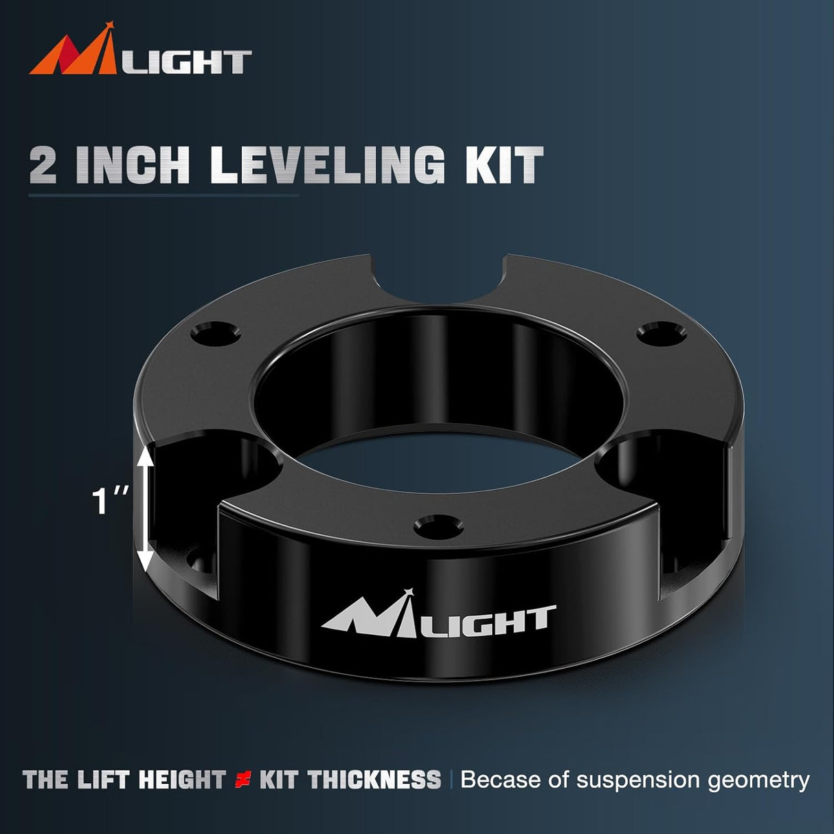 2 Inch Tundra Leveling Lift Kit for 4x4 4x2 2007-2022 TUNDRA 2WD 4WD Front Raise Suspension Strut Spacers Nilight