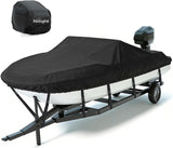 800D Heavy Duty Boat Cover 17ft-19ft | Fits boats with beam width up to 96in (Narrow Jon Boats & Fishing Boats), Marine Grade All-Weather proof Trailerable Cover