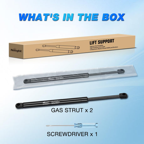 Hood Gas Struts Lift Supports 6020 for Hyundai Sonata 2015-2017 Spring Shocks 14 Inch, 2PCS Set Rod