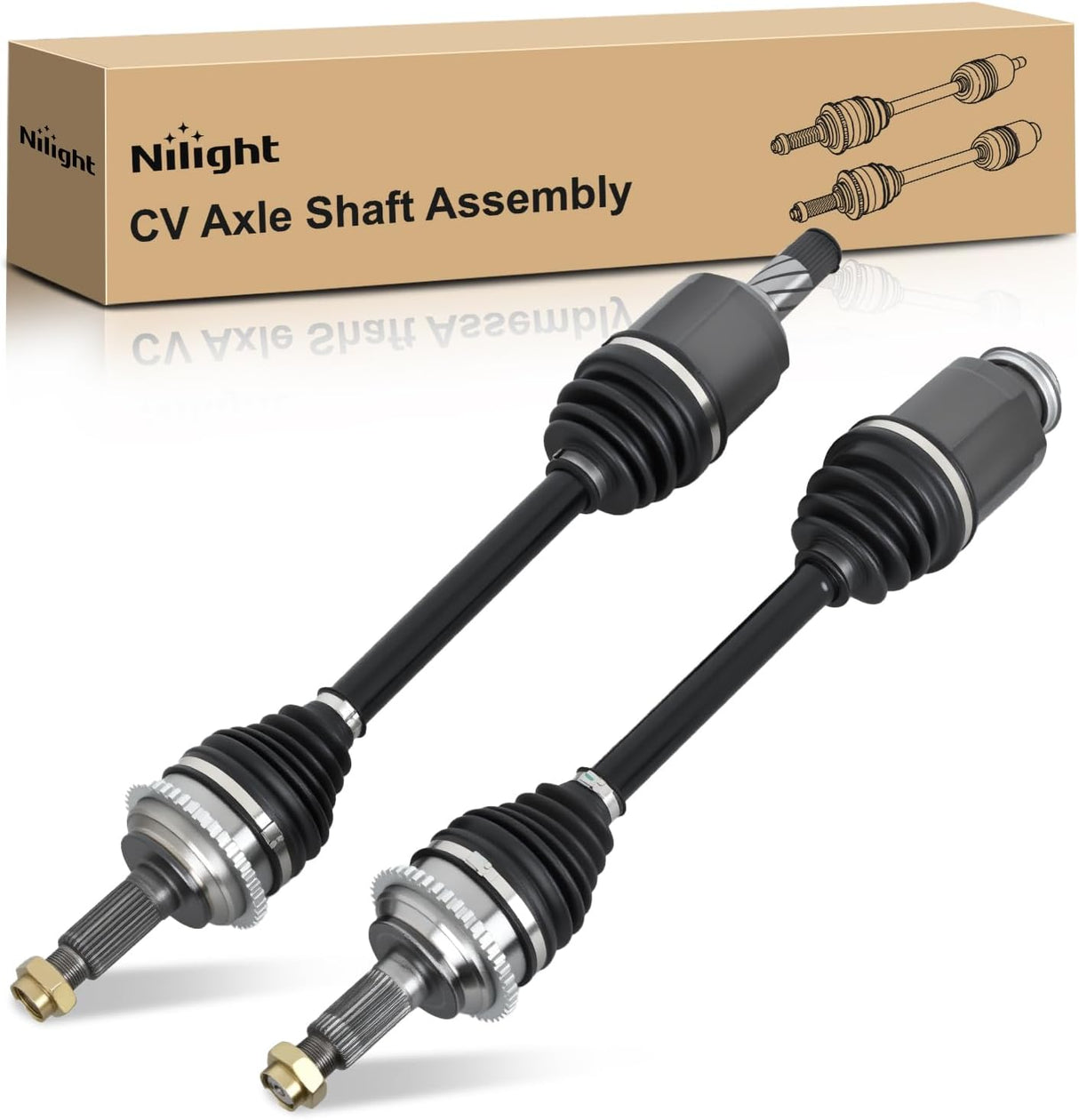CV Axle Shaft Assembly Compatible with 2006 2007 2008 2009 Ford Fusion Mercury Milan L4 2.3L 2003-2008 Mazda 6 2.3L Half-Shaft Assemblies Replacement Front Wheel Driver and Passenger Side