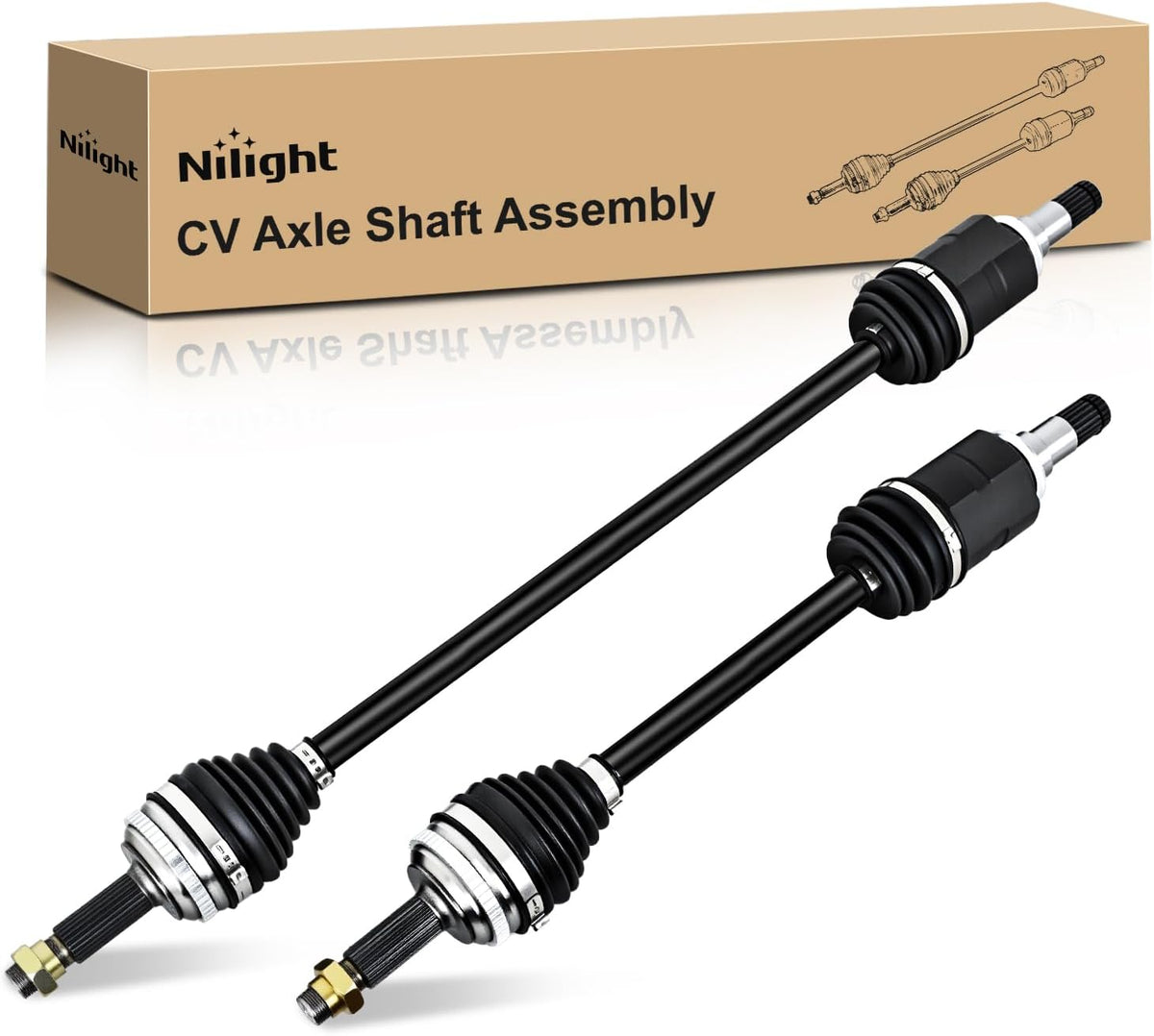 CV Axle Shaft Assembly | Compatible with 2009-2018 Toyota Corolla L4 1.8L 2003-2013 Toyota Matrix 2003-2010 Pontiac Vibe Front Half-Shaft Replacement