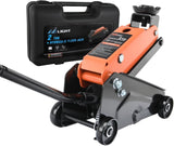 Floor Jack 2 Ton, Heavy Duty Steel Hydraulic Trolley Car Jack, Portable Emergency Service Jack for Roadside Repair, Lifting Range 5.5 Inch to 15.2 Inch