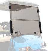 Golf Cart Windshield for Front Window Foldable Windproof UV Protection Compatible with EZGO TXT 1994.5-2013,Tinted Polycarbonate (PC) Scratch and Impact Resistant