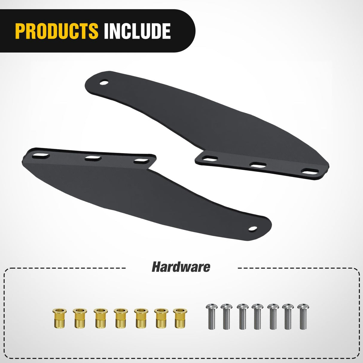 50 inch Curved LED Light Bar Bracket Mounting Upper Windshield Roof Cab Brackets Compatible with Ford Ranger 1993-2011 Pickup 4-Door or 2-Door