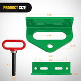 Universal Heavy Duty Zero Turn Mower Trailer Hitch Kit Strong Neodymium Magnetic Pin with 4 Bolts 1/2'' R-Clip Combo Pack Red & Green 6mm Thick