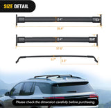 Roof Rack Cross Bars Compatible with 2023 2024 Chevrolet Chevy Trax 2RS ACTIV LT with Side Rails, Adjustable Aluminum Less Wind Noise Car Crossbars for Cargo Carrier Luggage Kayak Snowboard