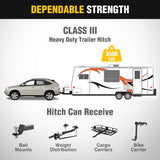 Class 3 Trailer Hitch 2 Inch Receiver for 2004-2007 Toyota Highlander; 2004-2006 Lexus RX330 ; Lexus RX400h 2006-2008; Lexus RX350 2007-2009; Multi-Fit Hitch Ball Mount Cargo Carrier Bike Rack