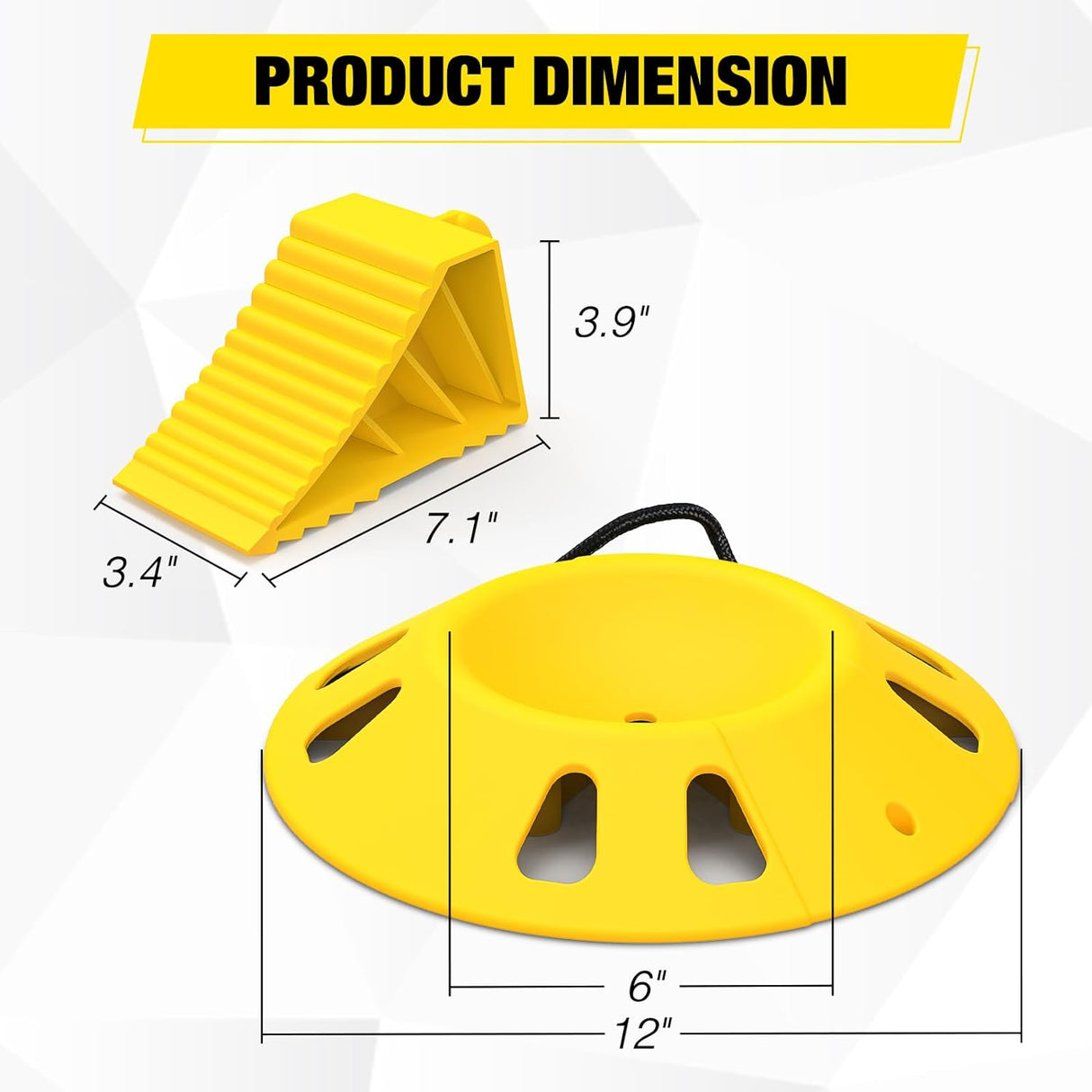 RV Wheel Chocks Wheel Dock Kit Nilight