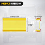 7.5 Inch 36 W Spot LED Light Bar Yellow Cover | Protective Durable Polycarbonate Lens, Waterproof Dustproof Scratch-Proof for Double Row Side-Mounted Bumper Driving Fog Lamp