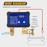 240A Remote Battery Disconnect Switch 12V 24V Car Smart Anti-Theft Kill Switches Upgrade Prevent Power Drain Wireless Remote Control Relay Fobs Voltmeter Display for Auto Cars Truck RV Boat