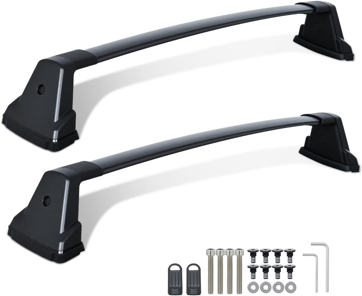 Roof Rack Cross Bars Compatible with Kia Soul 2020 2021 2022 with Factory Side Rails,220LBS Adjustable Aluminum Less Wind Noise Car Crossbars for Cargo Carrier Luggage Box Kayak Tent Snowboard