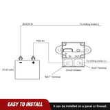 80 Amp Circuit Breaker w/Manual Reset 12V-42V Overload Protection | Resettable Switch Trolling Motor Auto Car Stereo Audio Inline Fuse Block Holders Inverter for Automotive RV Marine Boat