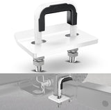 Trailer Hitch Tightener for 2 Inch Trailers Hitches Mount Anti Rattle Heavy Duty Steel with Rubber Cover White U Bolt Glossy Coating Plate Electrophoresis Anti-Rust Triple Protective