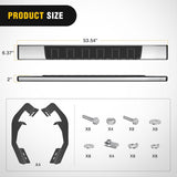 Running Boards for 2007-2018 Chevrolet Silverado GMC Sierra 1500HD 2007-2019 Chevy Silverado GMC Sierra 2500HD 3500HD Regular Standard Single Cab 6 Inch Side Step Nerf Bars Stainless Steel