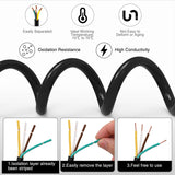 30 Feet 4 Way Trailer Wire Extension Cable 14 Gauge 4 Conductor | 100% Pure Copper Insulated Heavy Duty Weatherproof for 4 Pin Blade RV Automotive