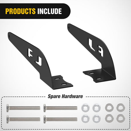 52 inch LED Light Bar Bracket Mounting Upper Windshield Roof Cab Brackets Compatible with Toyota FJ Cruiser with Roof Rack 2007 2008 2009 2010 2011 2012 2013 2014
