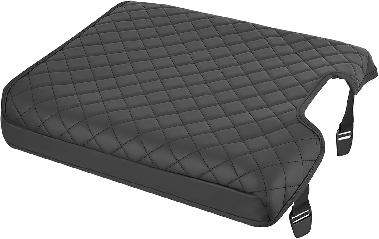 Center Console Cover Fit for Dodge Ram 1500 2013-2018 Ram 2500/3500 | 1500 Classic Model 2019-2024 Jump Seat Accessories Middle Armrest Cover for Car Waterproof Leather Arm Rest Cushion Pad