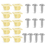 License Plate Screw Kit, Stainless Steel Screws with Nylon Nuts for Fastening Front and Back License Plates on Cars, SUVs, Trucks 3907444 15614745 4755299 (Set of 10)