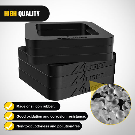 6 Pack-Multiple Size Combination 2.5Inch Hitch Receiver Silencer Pad Reduce Rattle and Noise Between Receivers and Tow Hitches Fits for 2.5Inch Trailer Hitch Receiver