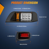 Golf Cart LED Light Kit 12V Stop Brake Turn Signal EZGO TXT | Headlight Taillight Horn Waterproof Plug and Play Complete Upgrade Kit for 1996-2013 EZGO TXT Electric Carts