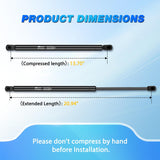 Rear Hatch Struts 6648 for Honda Pilot 2009-2015, Tailgate Lift Supports Rear Door Shocks 21 Inch, 2PCS Set Rod
