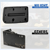 Rear License Plate Frame Holder Bracket for 1997 1998 1999 2000 2001 2002 2003 2004 2005 2006 Jeep Wrangler TJ Accessories Replace #55174994 Plastic License Plate Mounting Black