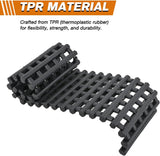 Tire Traction Mats,7 Ton Heavy-Duty Recovery Tracks for Off-Road 4X4,SUV,Truck & Van in Snow,Mud,Ice & Sand,39 InchPortable Emergency Devices with Storage Bag (2 Pack)