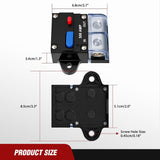 300 Amp Circuit Breaker w/Manual Reset 12V-42V Overload Protection | Resettable Switch Trolling Motor Auto Car Stereo Audio Inline Fuse Block Holders Inverter for Automotive RV Marine Boat
