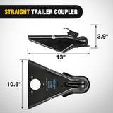 14,000LBS A-Frame Trailer Coupler fits 2-5/16 Inch Hitch Ball for Towing RV, Boat, Camper, Class IV, Powder Coated Black