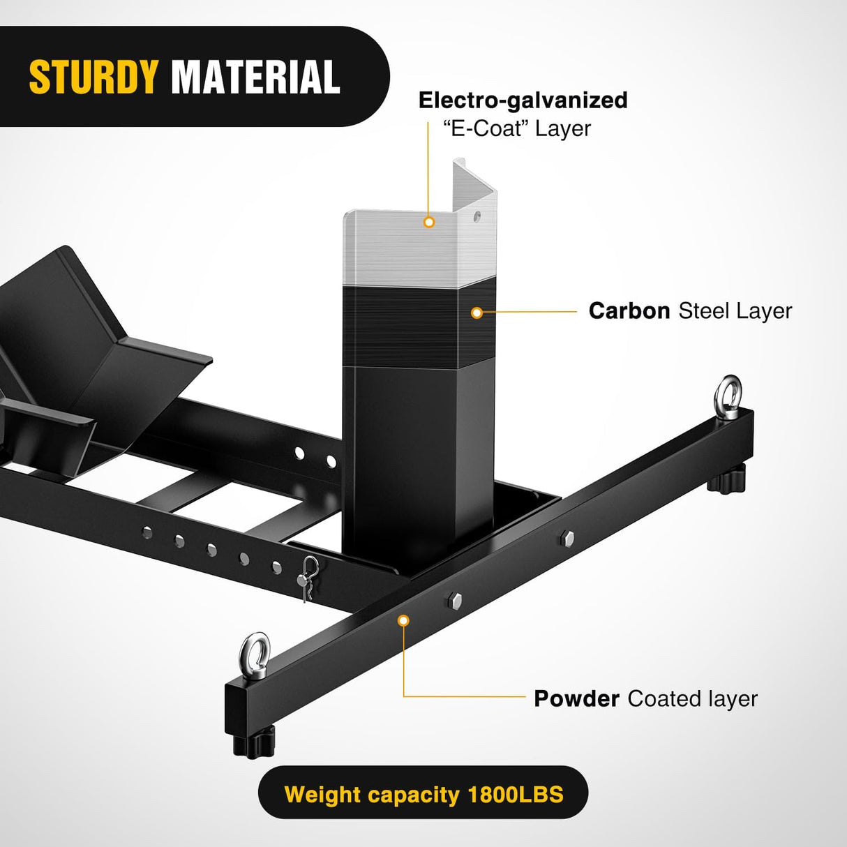 Adjustable Motorcycle Wheel Chock Stand Heavy Duty 1800lb Capacity Front Tire Stand Chocks for Trailer and Truck Fit for Most Motorcycles Tire Size 15 Inch-22 Inch Wheels