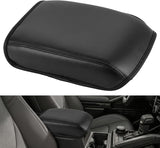 Center Console Cover Fit for Toyota Tacoma 2024 2025 2026 Armrest | Nappa Leather Armrest Cover for Toyota Accessories Waterproof Middle Console Cushion Anti-Scratch Car Arm Rest Box Pad, Black