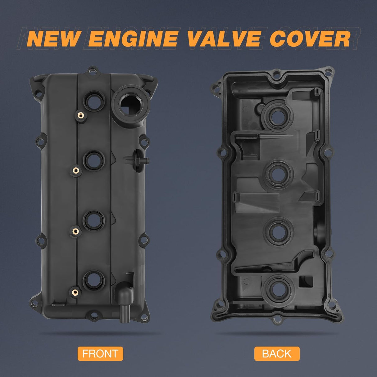 Engine Valve Cover Set for Nissan Altima S SL 2002 2003 2004 2005 2006, Base 2002-2004 2006, for Sentra S 2004, Engine Valve Cover for Sentra SER, SER Spec V 2002-2006, 2.5L (Bolts Included)