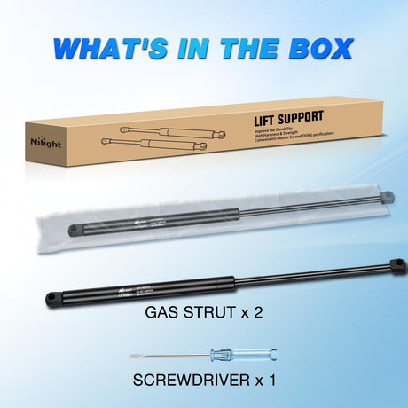 Rear Window Glass Struts 4249 for Jeep Wrangler TJ 1997-2006, Rear Shocks Gas Struts 26 Inch, 2PCS Set Rod