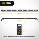 300LBS Roof Rack Cross Bars Compatible with Jeep Wrangler JK JKU 2007-2018 JL JLU 2018-2026 Gladiator JT 2020-2026 Hardtop Models, Adjustable Iron Crossbars for Cargo Carrier Luggage Box Tent