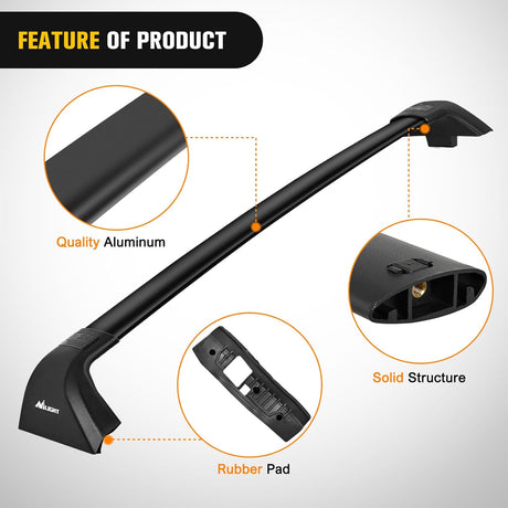 Roof Rack Cross Bars Fit for Toyota Highlander XLE Limited Platinum 2020 2021 2022 2023,Adjustable Aluminum car Crossbars with Rubber Pad for Cargo Carrier Luggage Bike Kayak Rooftop Snowboard
