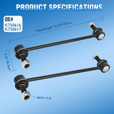 K750616 K750617 Front Sway Bar Links for Ford Explorer 2011-2018 | for 2011 2012 2013 2014 2015 2016 2017 2018 Explorer 2013-2018 Police Interceptor Utility Driver and Passenger Side Link Kit