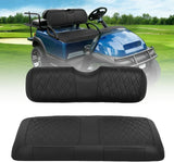 Golf Cart Front Seat Cover 1PC Black Leather EZGO TXT RXV | Waterproof Leather No Staple Design All Season Protection Sun Scratch Resistant Fits 1994-2013 EZGO TXT/ RXV
