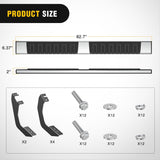 Running Boards for 2022 2023 2024 2025 Toyota Tundra Crew Max Cab 4 Full Size Doors 6 Inch Stainless Steel Bolt-on Side Step Nerf Bars