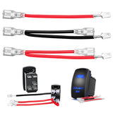 2 PCS 5 Pin Rocker Switch Jumper Wires Set for 5Pin Toggle On/Off Rocker Switch Wiring fot Automotive Polaris Ranger RZR ATV Console Switch Install 1 Set Switch Not Included