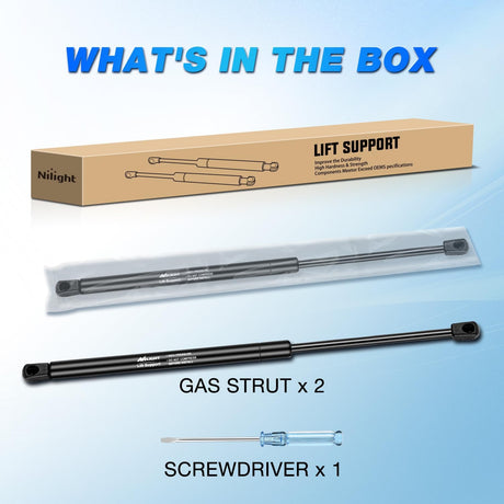 Rear Window Glass Struts 6260 for Ford Escape 2008-2012, Rear Shocks Gas Struts 18 Inch, 2PCS Set Rod