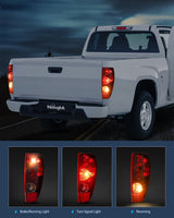 Taillight Assembly Compatible with 2004 2005 2006 2007 2008 2009 2010 2011 2012 Colorado GMC Canyon 2006 Isuzu i280 i350 2007 2008 Isuzu i290 i370 Rear Lamp OE Style Passenger Side Red Lens